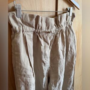 Acne Studios Light Tan Linen Trousers